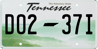 TN license plate D0237I