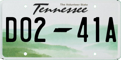 TN license plate D0241A