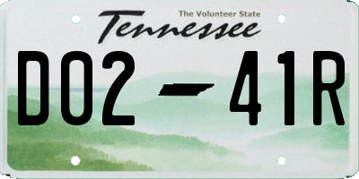 TN license plate D0241R