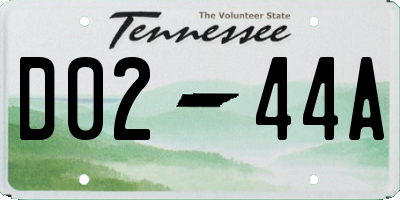 TN license plate D0244A