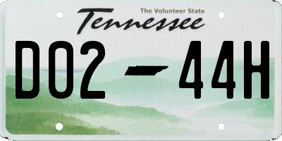 TN license plate D0244H