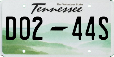 TN license plate D0244S