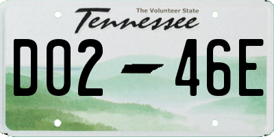 TN license plate D0246E