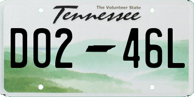 TN license plate D0246L