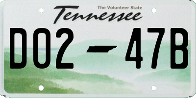 TN license plate D0247B