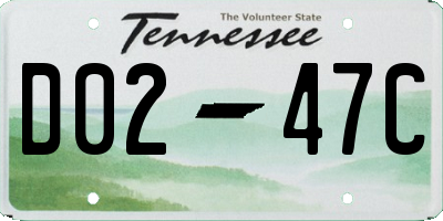 TN license plate D0247C