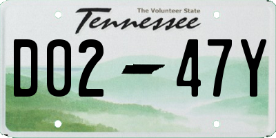 TN license plate D0247Y