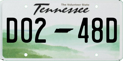 TN license plate D0248D