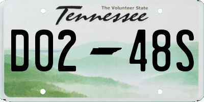 TN license plate D0248S
