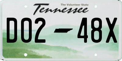 TN license plate D0248X