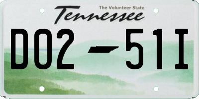 TN license plate D0251I
