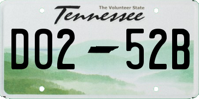 TN license plate D0252B