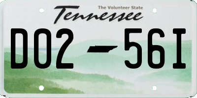 TN license plate D0256I