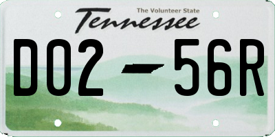 TN license plate D0256R