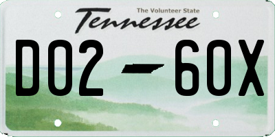 TN license plate D0260X
