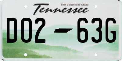 TN license plate D0263G