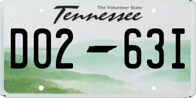 TN license plate D0263I