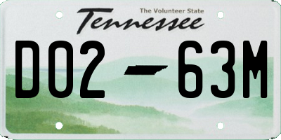TN license plate D0263M