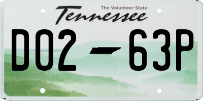 TN license plate D0263P