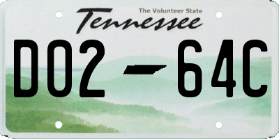 TN license plate D0264C