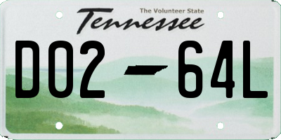 TN license plate D0264L