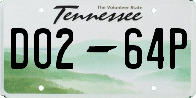 TN license plate D0264P