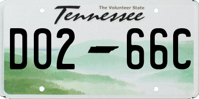 TN license plate D0266C