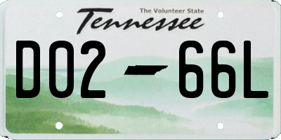 TN license plate D0266L
