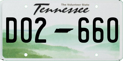TN license plate D0266O
