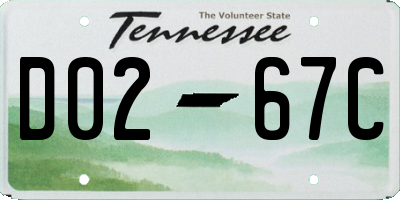 TN license plate D0267C