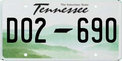 TN license plate D0269O