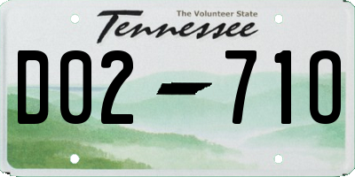 TN license plate D0271O