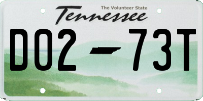 TN license plate D0273T