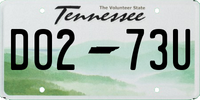 TN license plate D0273U