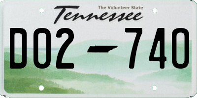 TN license plate D0274O