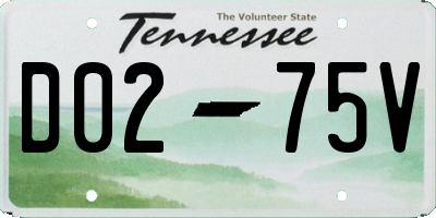 TN license plate D0275V
