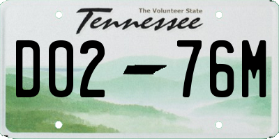 TN license plate D0276M