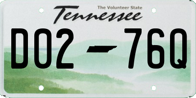 TN license plate D0276Q