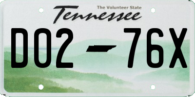 TN license plate D0276X