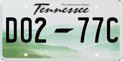 TN license plate D0277C