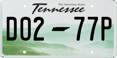TN license plate D0277P