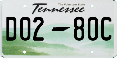 TN license plate D0280C