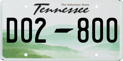 TN license plate D0280O