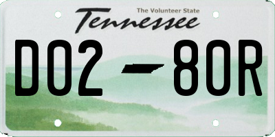 TN license plate D0280R