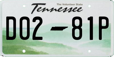 TN license plate D0281P