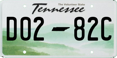 TN license plate D0282C
