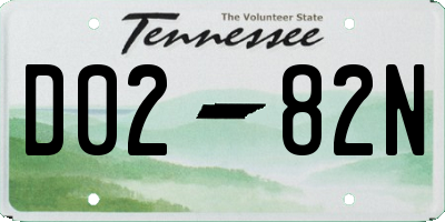 TN license plate D0282N