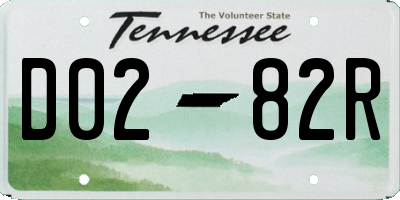 TN license plate D0282R
