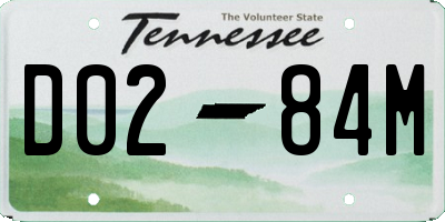 TN license plate D0284M