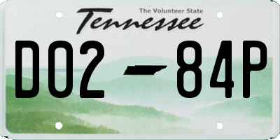 TN license plate D0284P